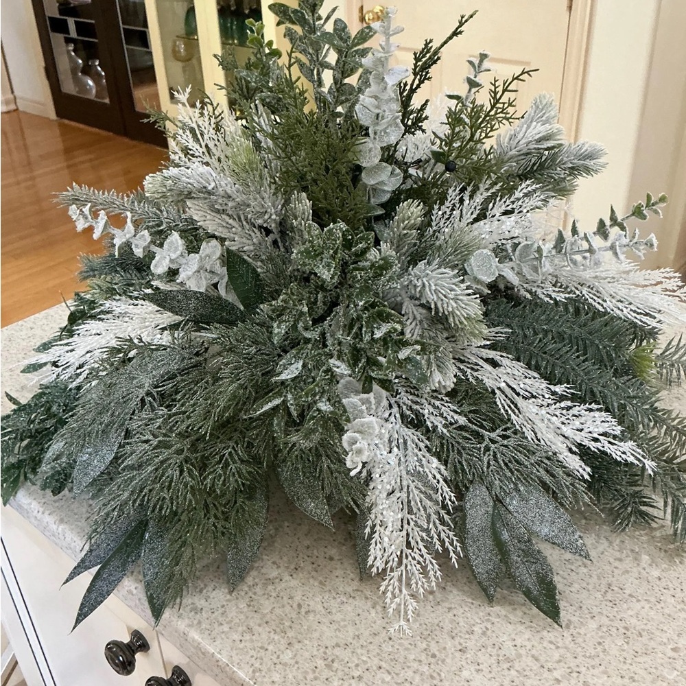 Handmade Winter Christmas Planter